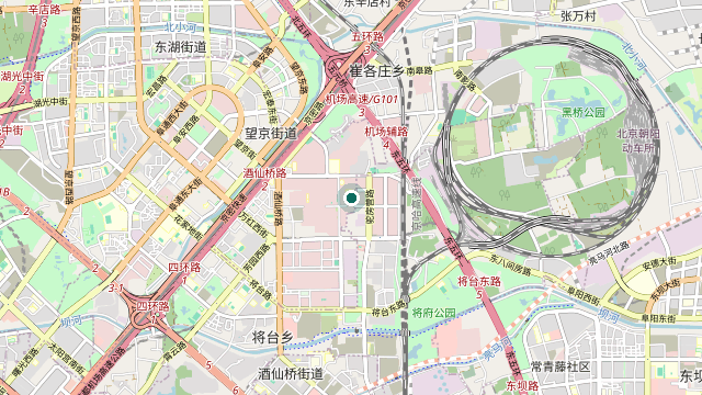 Map showing the location of 798 Art District