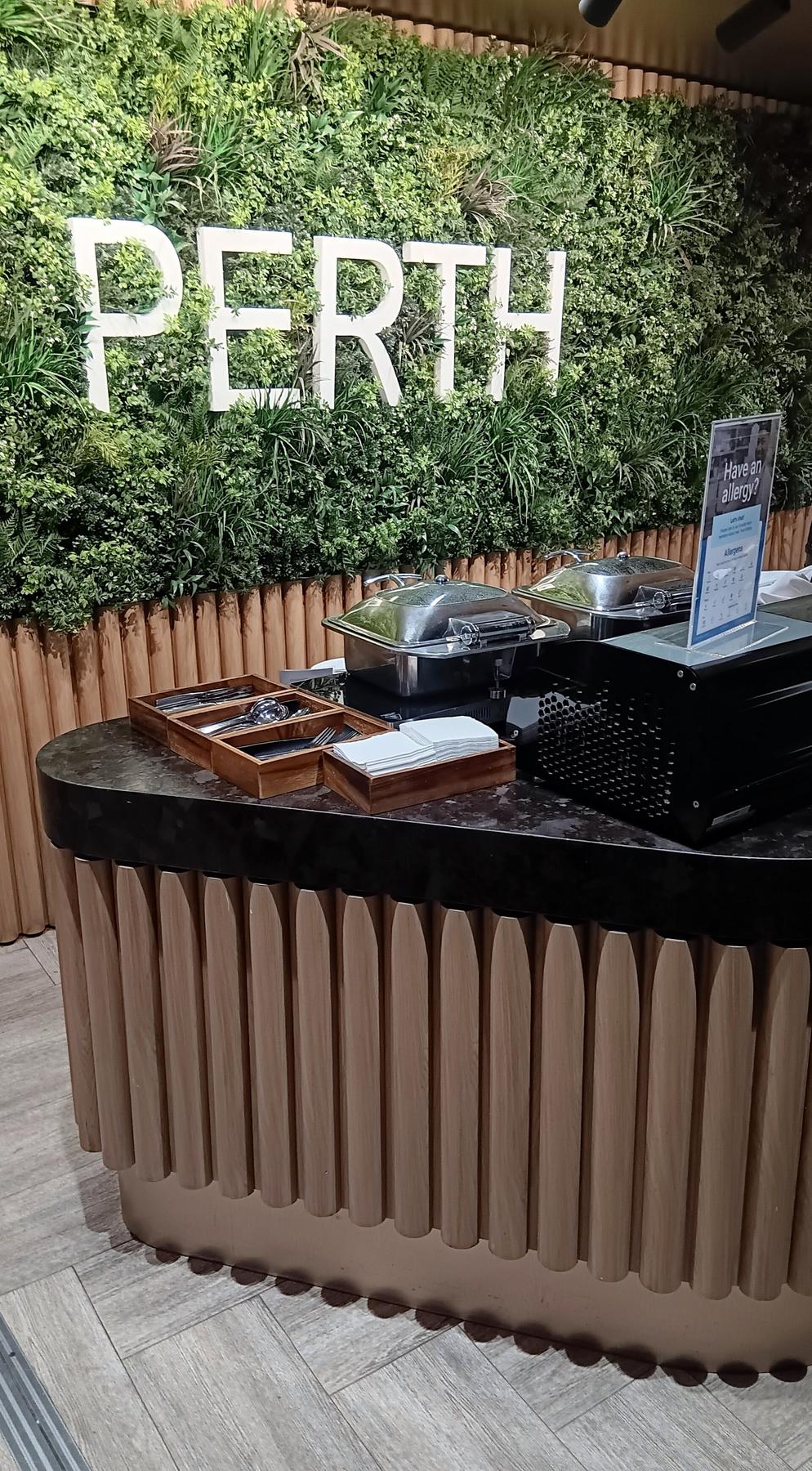 airport lounge buffet